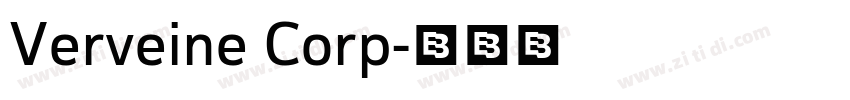 Verveine Corp字体转换
